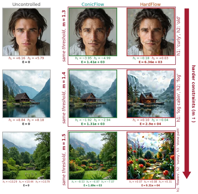 Original multi-constraint image comparisons from ConicFlow paper.